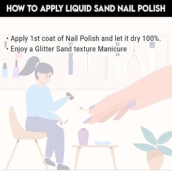 Beromt Liquid Sand Nail Polish, Thar Desert- BNP629 (FROM INDIA FAAZ) - View 5 of 5