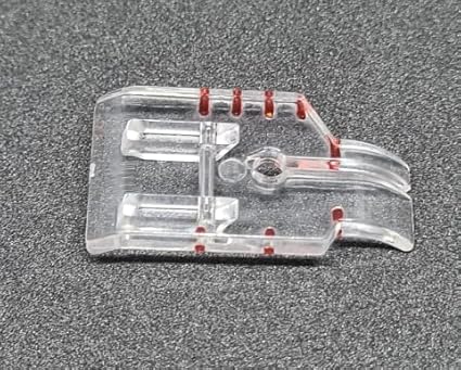 ZENITH 1/4" quilting / patchwork sewing presser foot Clear Transparent Snap on type for Automatic Electric Low shank Sewing Machines suitable for Usha Janome Brother Singer etc .Transparent (1/4" quilting / patchwork sewing presser foot)FROM INDIA(NUZ) - View 4 of 5