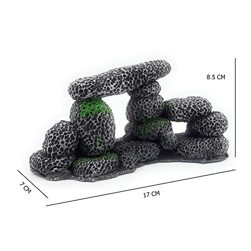 VENUS AQUA Fish Aquarium Ornamental Decoration Combo of Fiber Toy and Plastic Plants (Green-Purple) (3 PCS) FROM INDIA(NUZ) - View 3 of 5