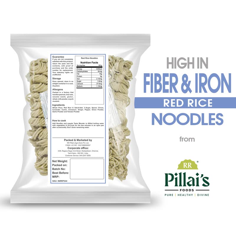 RR PILLAI'S Red Rice Noodles - 180grams | Colombo Mall | Colombo Mall