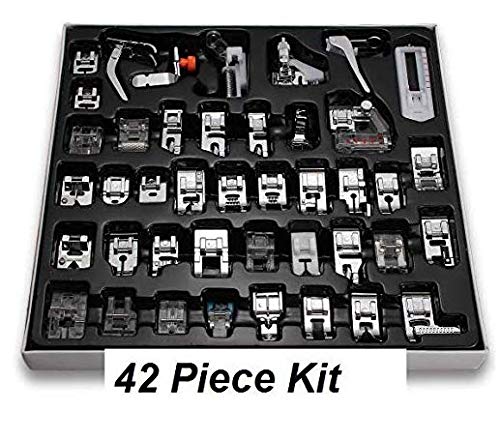 Zenith (42 Pieces) Steel Imported Domestic Sewing Foot Presser Sewing Machines Sewing Machine Presser Foot Feet Kit fit for Brother Singer Usha JanomeFROM INDIA(NUZ) - View 4 of 5