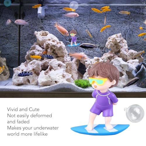 JAINSONS PET PRODUCTS Floating Toy for Aquarium Floating Aquarium Decorations 1 Cute Little Diver, 1 Surfer Boy, 1 Whale Riding Fish Tank Ornaments Decoration Fish Bowl Tank Accessories-Pack of 3 FROM INDIA(NUZ) - View 4 of 8