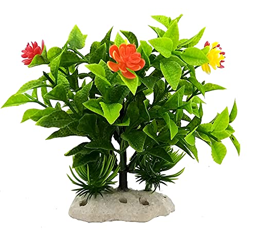 VENUS AQUA Fish Aquarium Ornamental Decoration Combo of Fiber Toy and Plastic Plants (Green-Purple) (3 PCS) FROM INDIA(NUZ) - View 5 of 5