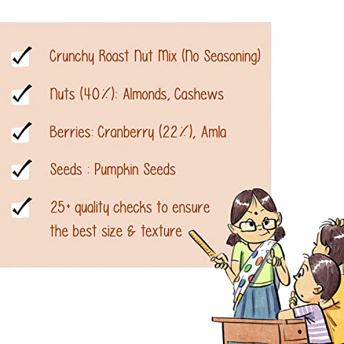 Paper Boat Absolute Health Dry Fruits Mix, Premium Trail Mix | Healthy Mixed Nuts with Dry Fruits | Almonds | Cashews | Cranberry | Pumpkin Seeds | Candied Amla, Reusable Jar (1000g) - View 5 of 8