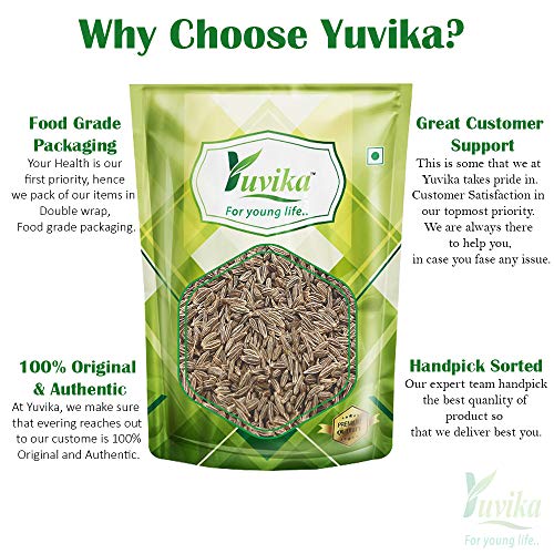 YUVIKA Jeera Safed - Cuminum Cyminum - White Cumin Seeds (900 Grams) - View 3 of 4
