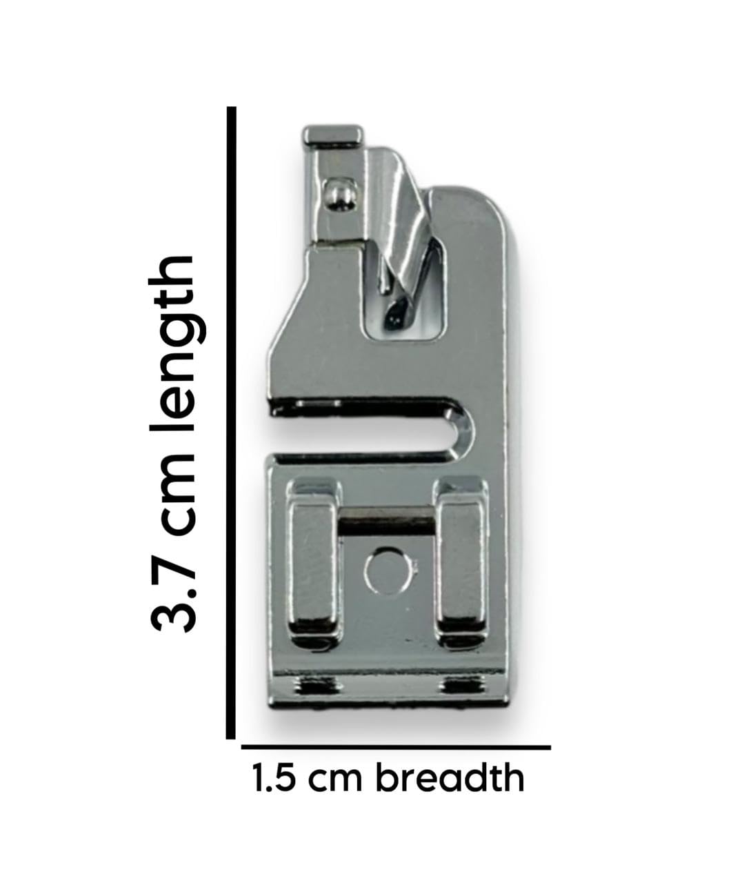 ZENITH 6 mm Lace Foot Rolled Pressure Foot Snap on Type for Automatic Electric Low Shank Sewing Machines Suitable for Usha Janome Brother Singer etc Steel Finish (6 mm Lace Foot Rolled)FROM INDIA(NUZ) - View 4 of 4