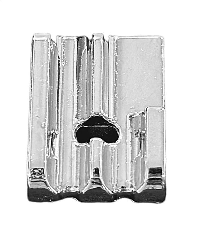 ZENITH Piping Double Welting Pressure Foot Snap on Type for Automatic Electric Low Shank Sewing Machines Suitable for Usha Janome Brother Singer etc Steel Finish (Piping)FROM INDIA(NUZ) - View 3 of 6