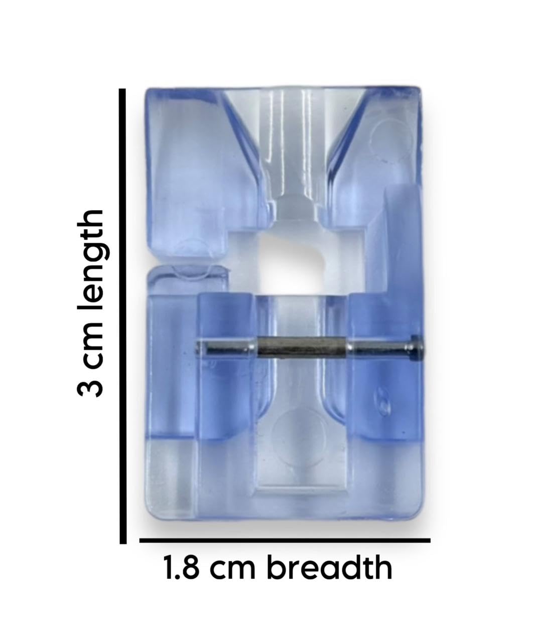 ZENITH Round Bead Foot Pressure Foot Snap on Type for Automatic Electric Low Shank Sewing Machines Suitable for Usha Janome Brother Singer etc .Transparent Finish (Round Bead Foot)FROM INDIA(NUZ) - View 5 of 5