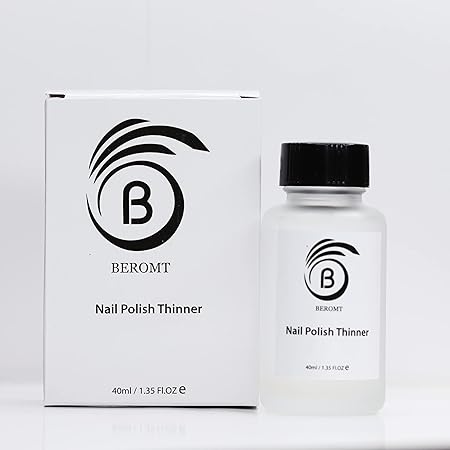 Beromt Nail Polish Thinner, Transparent, Cruelty Free, Nail Paint Restoration Drops, Dropper Bottle, Versatile Nail Lacquer Thinner 40ml- 01 - BNPT01 (FROM INDIA FAAZ) - View 3 of 4