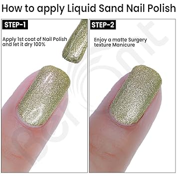 Beromt Liquid Sand Nail Polish, Thar Desert- BNP629 (FROM INDIA FAAZ) - View 3 of 5