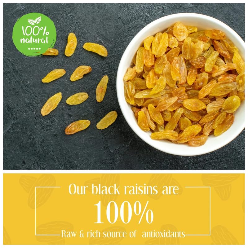 NUT'S N MORE Fresh Indian Green Raisins/hari Dakh/kishmish/source Of Potassium/seedless Raisins/quick Snack/100% Natural Pack of 800 Gram - View 2 of 4
