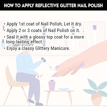 BEROMT REFLECTIVE PINACOLADA GLITTER NAIL POLISH BNP 310 (FROM INDIA FAAZ) - View 4 of 4