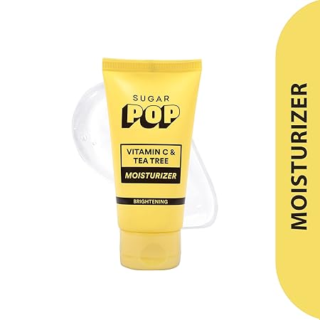 SUGAR POP Vitamin C &amp; Tea Tree Moisturizer-Infused with Rosehip Oil, Tea Tree Oil, Cucumber Extracts and Glow-Boosting Vitamin C for Skin Brightening,Controls Excess Oil,50 gm (FROM INDIA FAAZ) - View 2 of 5