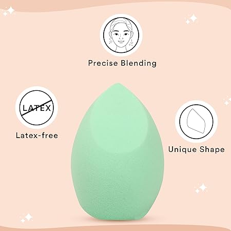 SUGAR POP Dab &amp; Blend Beauty Makeup Sponge | Latex Free | Unique Shape | Precise Edges | Reusable &amp; washable | Soft &amp; Bouncy | Foam Sponge | Multipurpose (FROM INDIA FAAZ) - View 4 of 4