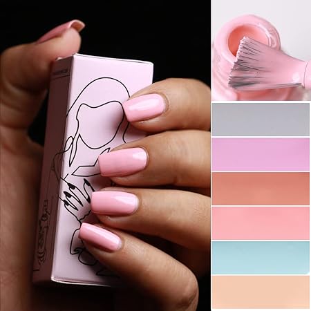 Beromt Angel Smile Nail Polish, Glossy, Matte Finish, Light Pink, 8Ml (FROM INDIA FAAZ) - View 2 of 5