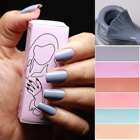 Beromt Grey Herbs Grey Nail Polish, Vegan-Friendly, Non-Toxic, Safe Fast Dry, Nail Art, Gel Effect, Smooth texture, Lustrous, Best High-Shine Pastel Nail Polish, 8ml-7006 (FROM INDIA FAAZ) - View 2 of 5