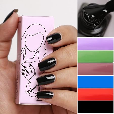 Beromt Night Cloaked Nail Polish, Glossy Finish, Black, 8Ml (FROM INDIA FAAZ) - View 2 of 4