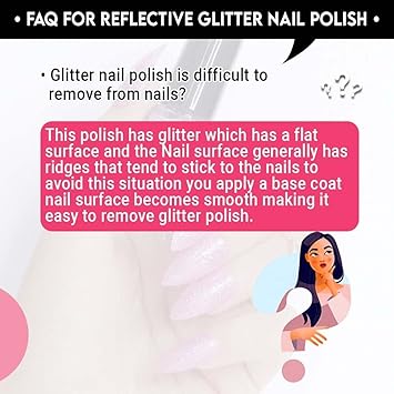 BEROMT REFLECTIVE PINACOLADA GLITTER NAIL POLISH BNP 310 (FROM INDIA FAAZ) - View 3 of 4