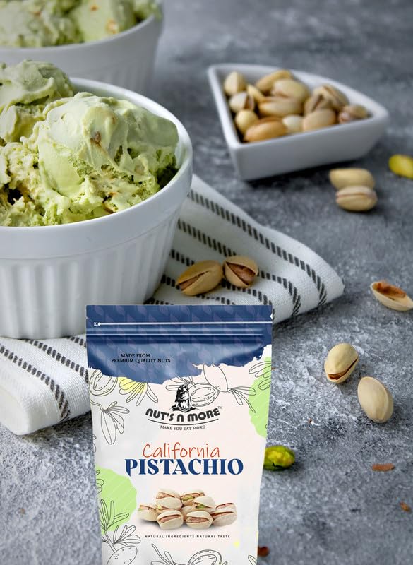 NUT'S N MORE Fresh Roasted And Salted California Pistachio/american Pistachio Nuts/dodi Pista/salted Pista/100% Natural Pack of 200 Gram - View 3 of 5