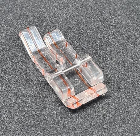 ZENITH 1/4" Straight (Quarter Inch) Transparent Patchwork Sewing Machine Quilting Presser foot Snap on type for Automatic Electric Low shank Sewing Machines suitable for Usha Janome Brother Singer etc . Steel Finish (1/4" Straight (Quarter Inch) Transparent) - View 5 of 5