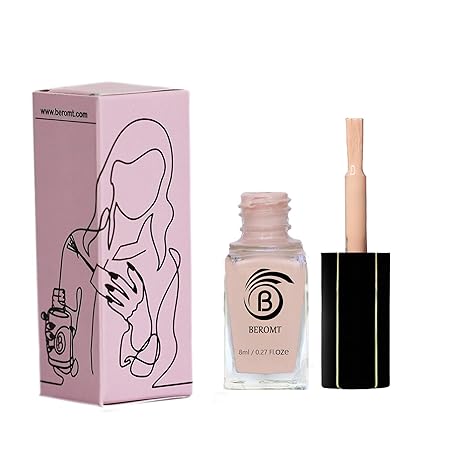 Beromt First Kiss Nude Pink Nail Polish, Vegan-Friendly, Non-Toxic, Safe Fast Dry, Nail Art, Gel Effect, Smooth texture, Lustrous, Best High-Shine Pastel Nail Polish, 8ml-7001 (FROM INDIA FAAZ) - View 5 of 5
