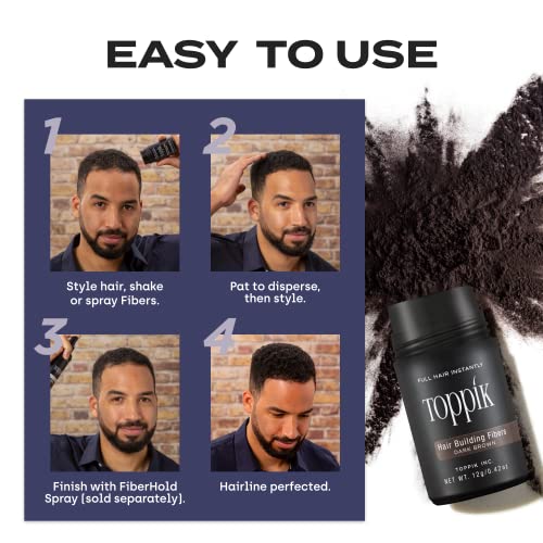 Toppik Hair Building Fibers Travel Size with Premium Keratin Fibers Conceals Hair Thinning and Hair Loss for Fuller Looking Hair that Gives Completely Natural Look For Men and Women Auburn, 3 Grams  FROM DUBAI(SAM) - View 4 of 7
