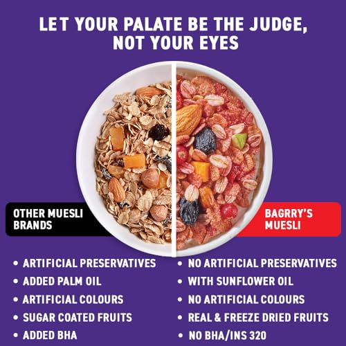 Bagrry's Fruit N Fibre Muesli, Mixed Fruit, 1000g (FROM INDIA)SAB - View 6 of 6