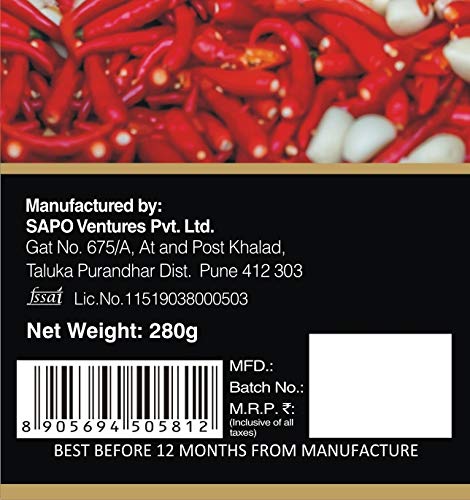 K's Kitchen Singapore Chilli Garlic Sauce, 280g(FROM INDIA)JEZ - View 4 of 4