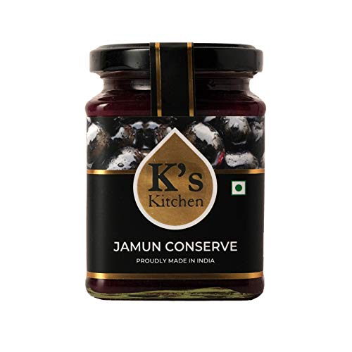 K's Kitchen Jamun Conserve 330gm Loved by Karen Anand, Gluten Free, Vegan, No Artificial Colour or Flavour - View 3 of 5