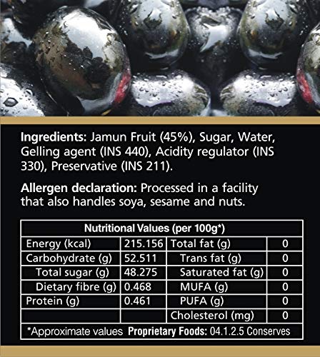 K's Kitchen Jamun Conserve 330gm Loved by Karen Anand, Gluten Free, Vegan, No Artificial Colour or Flavour - View 4 of 5