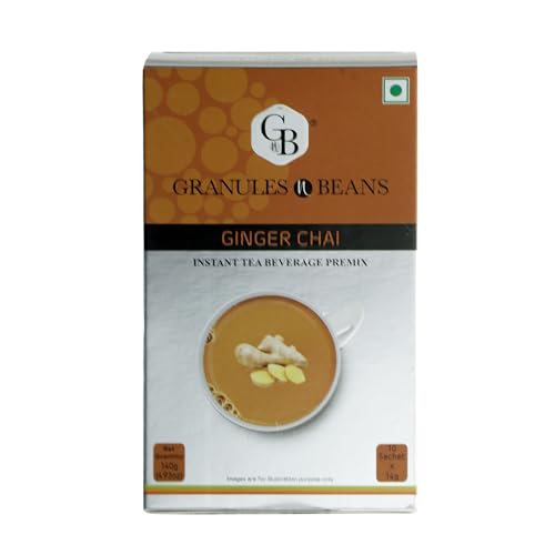 Granules n Beans Ginger Chai Instant Tea Premix - (10 Sachet x 14g = 140g) (FROM INDIA)SAB - View 2 of 7