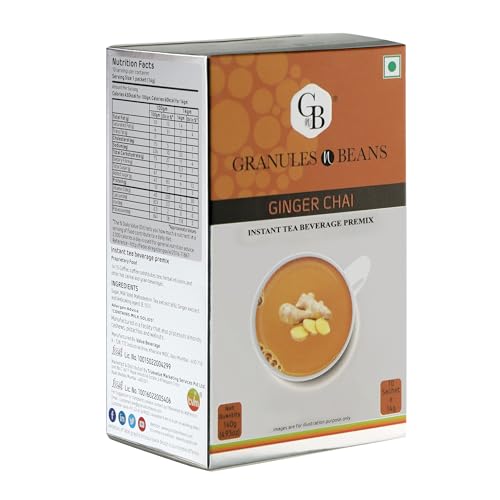 Granules n Beans Ginger Chai Instant Tea Premix - (10 Sachet x 14g = 140g) (FROM INDIA)SAB - View 3 of 7