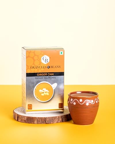 Granules n Beans Ginger Chai Instant Tea Premix - (10 Sachet x 14g = 140g) (FROM INDIA)SAB - View 5 of 7