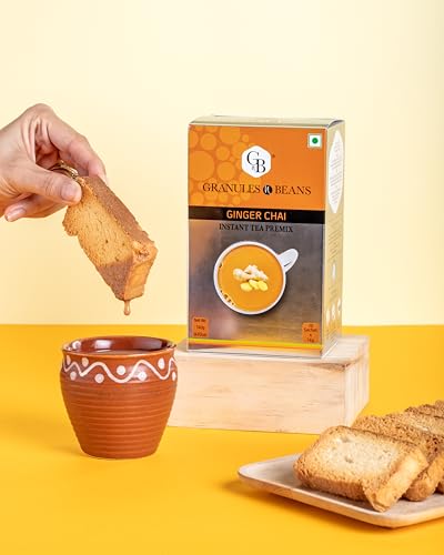 Granules n Beans Ginger Chai Instant Tea Premix - (10 Sachet x 14g = 140g) (FROM INDIA)SAB - View 7 of 7