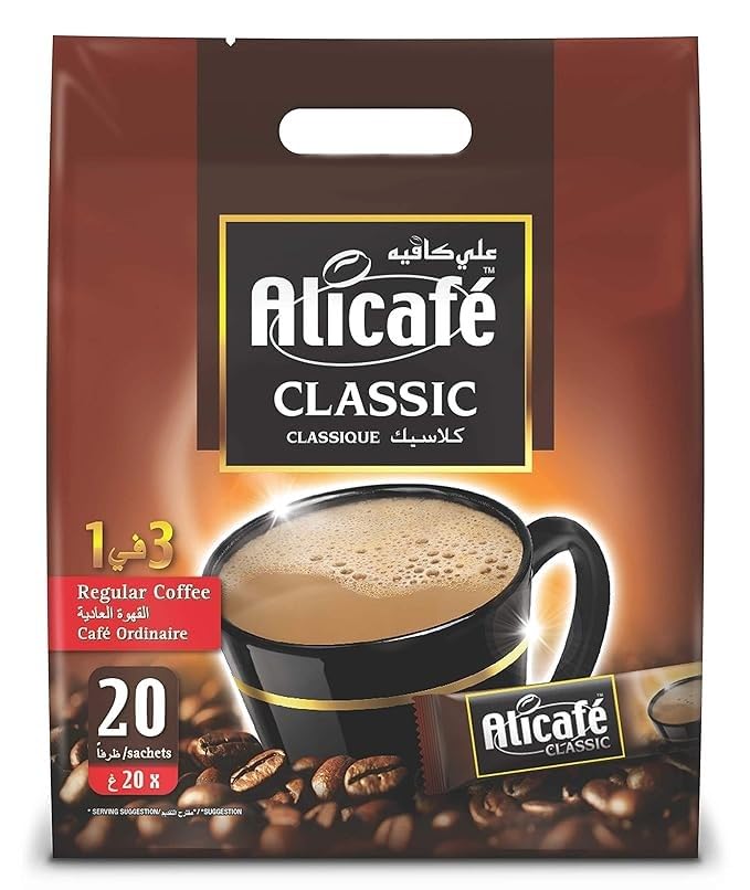 Alicafe Classic 3 In 1 Instant Coffee Pouch, 20 gm X 30, Package may veryFROM DUBAI (SAM) - View 2 of 3