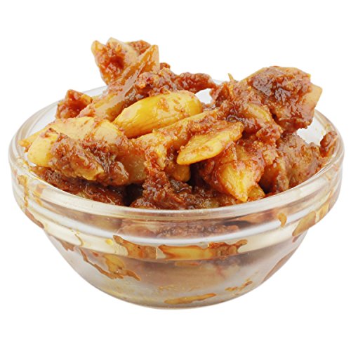 LUCKNOW'S AROURA ACHAR SINCE 1944 Garlic Pickle 400g for Home Use Home Made With Love No Artificial Colors - View 4 of 5