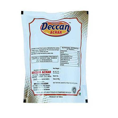 Deccan ACHAR Strong Mango Pickle with Ginger Garlic - 500g - View 3 of 3