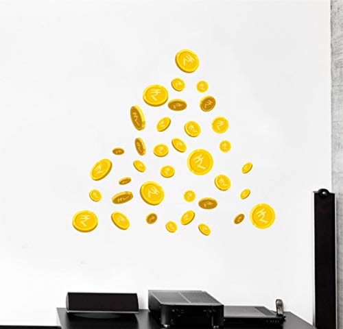 Decal O Decal Vinyl Gold Coins Wall Stickers (Multicolour) (FROM INDIA FAAZ) - View 2 of 4
