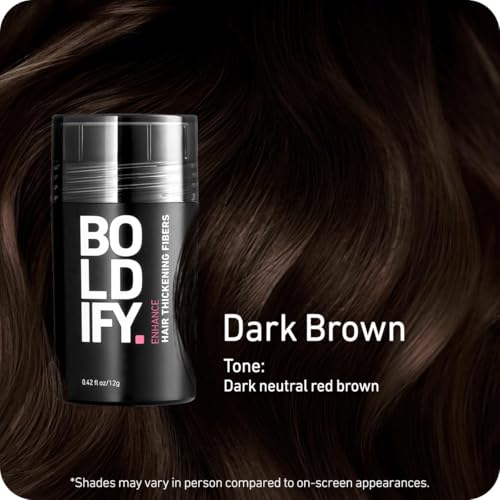 BOLDIFY Undetectable Hair Fibers for Thinning Hair (Dark Brown) - 12gr Bottle FROM DUBAI(SAM) - View 2 of 6