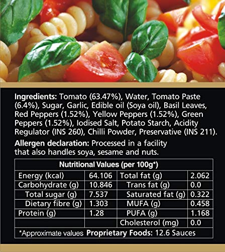 K`s Kitchen Arabbiata Pasta sauce with Fresh Peppers 270g - View 3 of 4