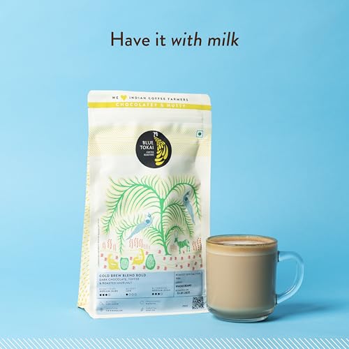 Blue Tokai Coffee Roasters Cold Brew Blend Bold - Medium Dark Roast (Channi) 250 G | Made With 100% Specialty Grade Arabica Freshly Roasted Ground Coffee Packet (FROM INDIA)SAB - View 6 of 7