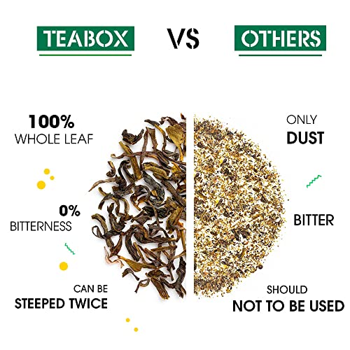 Teabox Darjeeling Green Tea Sampler Bags 20 Tea Bags (2pcs X 10 flavors) | 100% Natural | 0% Bitterness | Immunity Boosting Sampler Pack | From The Himalayas (FROM INDIA)SAB - View 4 of 6