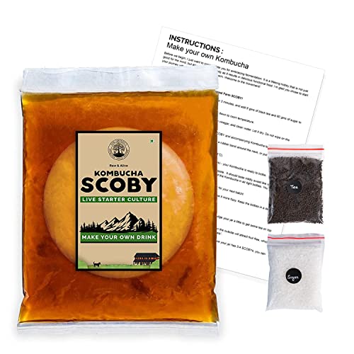 Peepal Farm Products Kombucha Scoby Liquid Natural Probiotic Culture And Starter Black Tea 100% Natural, No Preservative Keto-Friendly, Low Sugar, Vegan, Gluten-Free (400Ml), 400 Mg(FROM INDIA FAAZ) - Related product