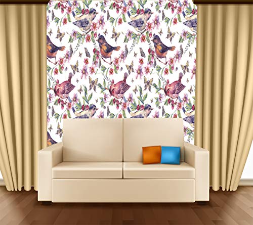 DECOR PRODUCTION Self Adhesive Wallpaper Wall Sticker for Home Decor, Living Room, Bedroom, Hall, Kids Room, Play Room (PVC Vinyl, Water Proof 20 sq.ft) 16x90 Inches Each Strip - View 3 of 4