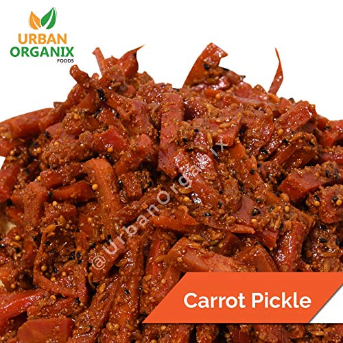 URBAN ORGANIX FOODS Homemade Carrot Pickle,Gajar Achaar (500 gm) (Carrot Pickle) - View 4 of 6