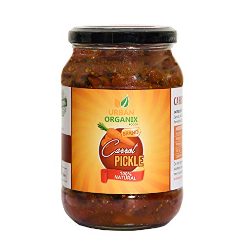 URBAN ORGANIX FOODS Homemade Carrot Pickle,Gajar Achaar, Ghar Ka Swaad (500 gm) (Carrot Pickle) - View 5 of 6