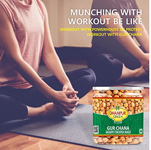Dhampure Speciality Gur Chana, 200 grams | Chickpeas Sweets Snacks With Jaggery | Roasted Chickpeas(FROM INDIA)JEZ - View 5 of 6