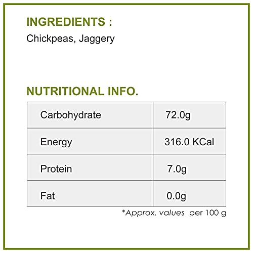 Dhampure Speciality Gur Chana, 200 grams | Chickpeas Sweets Snacks With Jaggery | Roasted Chickpeas(FROM INDIA)JEZ - View 6 of 6