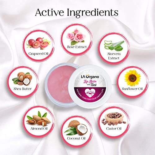 LA Organo Kokum Butter &amp; Tint Lip Balm For Dry, Chapped Lips With Intense Moisturizing (10 g, Pack of 2) (FROM INDIA)SAB - View 3 of 7