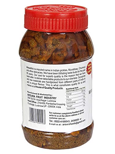 LUCKNOW'S AROURA ACHAR SINaCE 1944 Raw Turmeric Pickle 400g for Home Use Home Made With Love No Artificial Colors - View 2 of 7